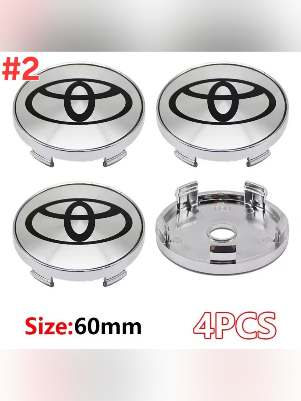 4 60mm Toyota Wheel Rim Center Caps Set See All Colors